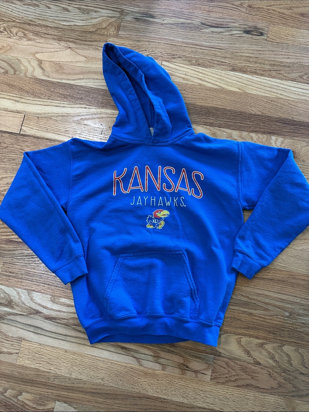 Gildan Royal Blue Kansas Jayhawks Hoodie for Kids